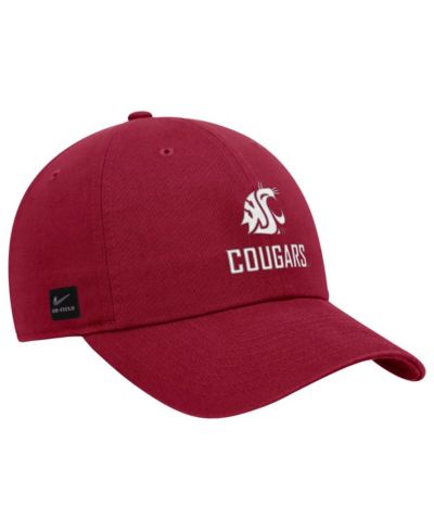Мужская регулируемая кепка Nike Crimson Washington State Cougars 2025 On-Field Club