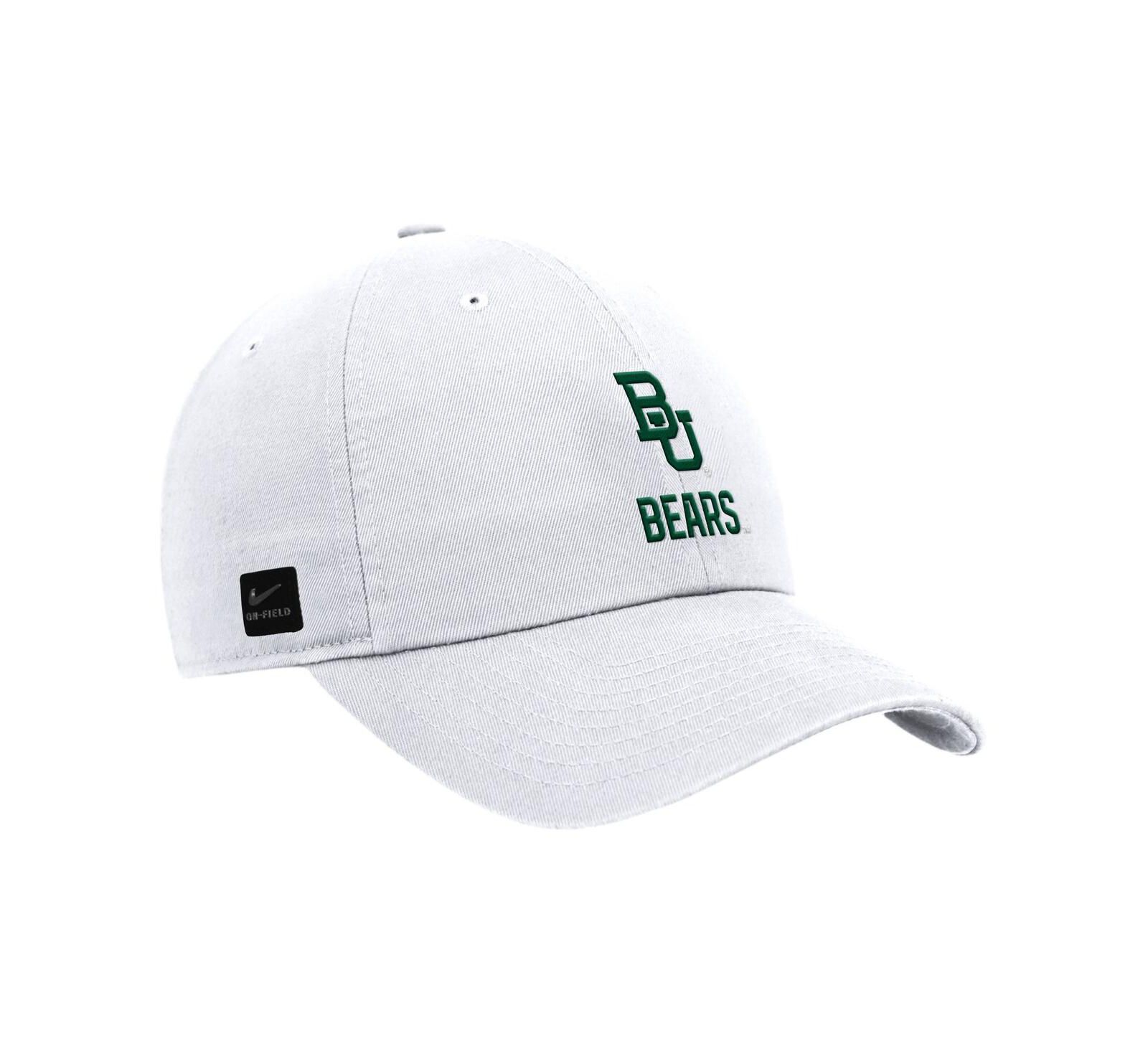 Мужская кепка Nike Baylor Bears 2025 On-Field Club Adjustable White
