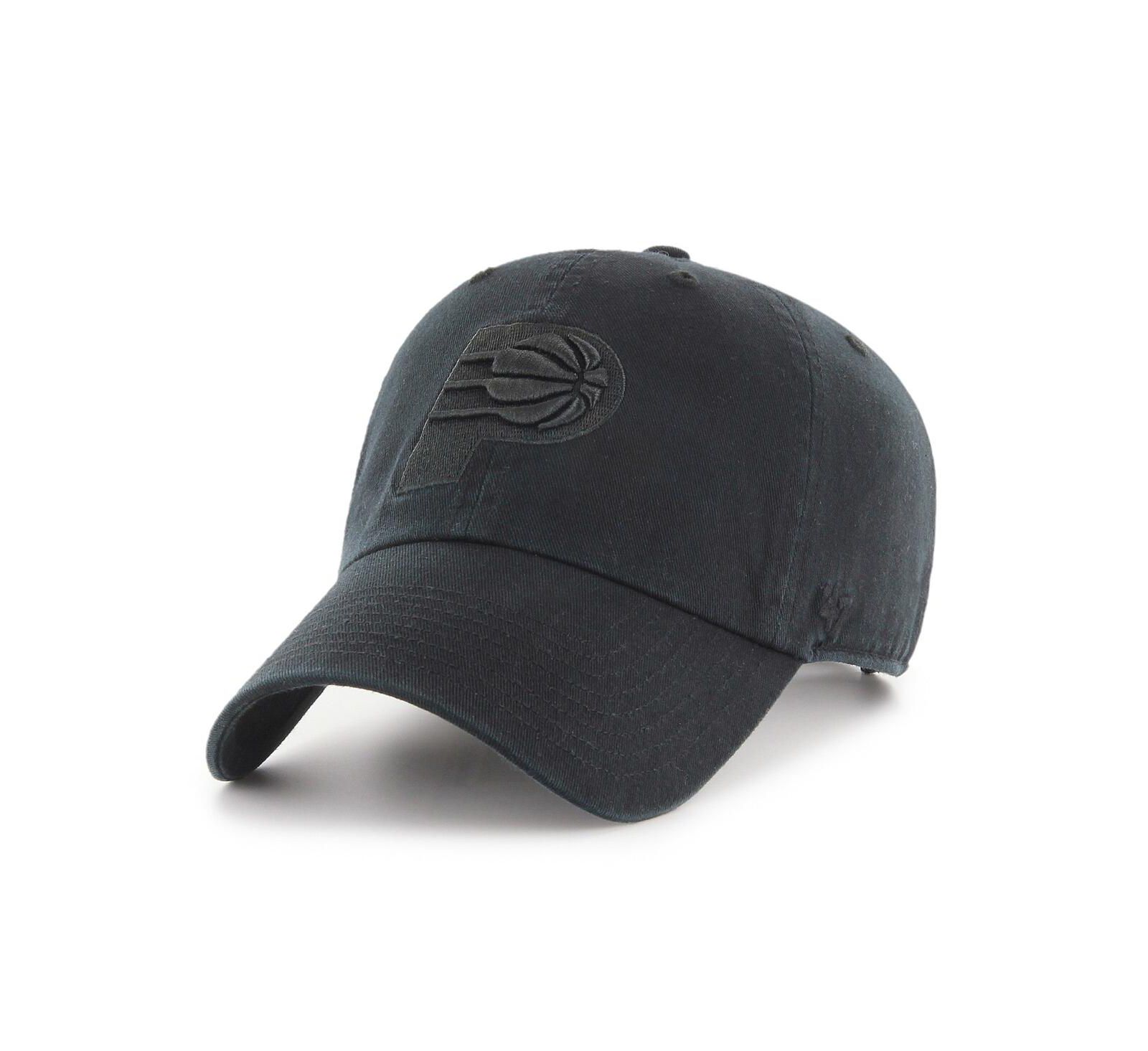'47 Brand Men's Black Indiana Pacers Primary Logo Clean Up Adjustable Hat