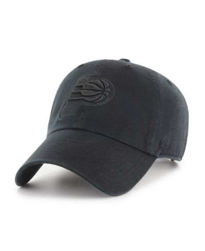 '47 Brand Men's Black Indiana Pacers Primary Logo Clean Up Adjustable Hat