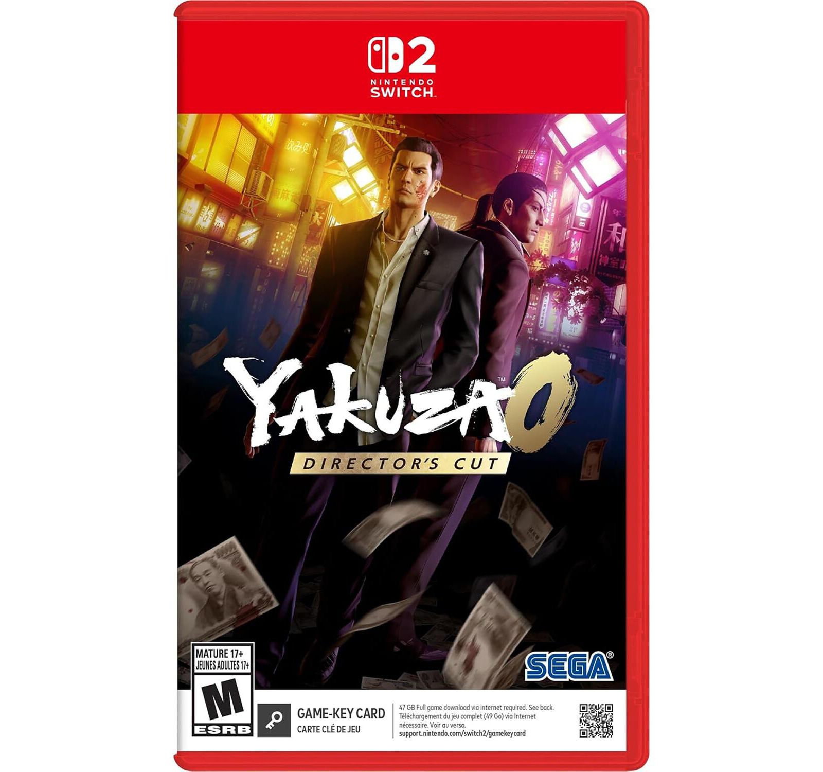 Sega Games Yakuza 0 Directors Cut for Nintendo Switch 2 (Game-Key Card)