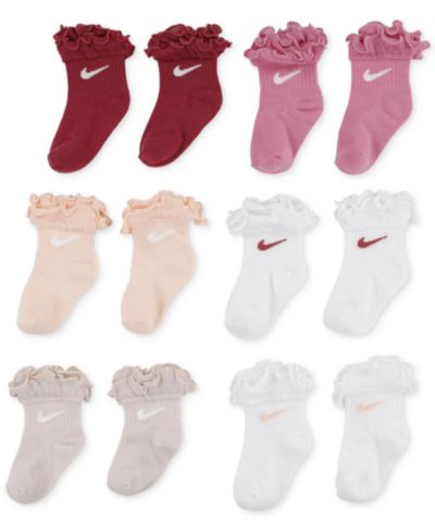 Детские носки Nike с оборками, 6 пар