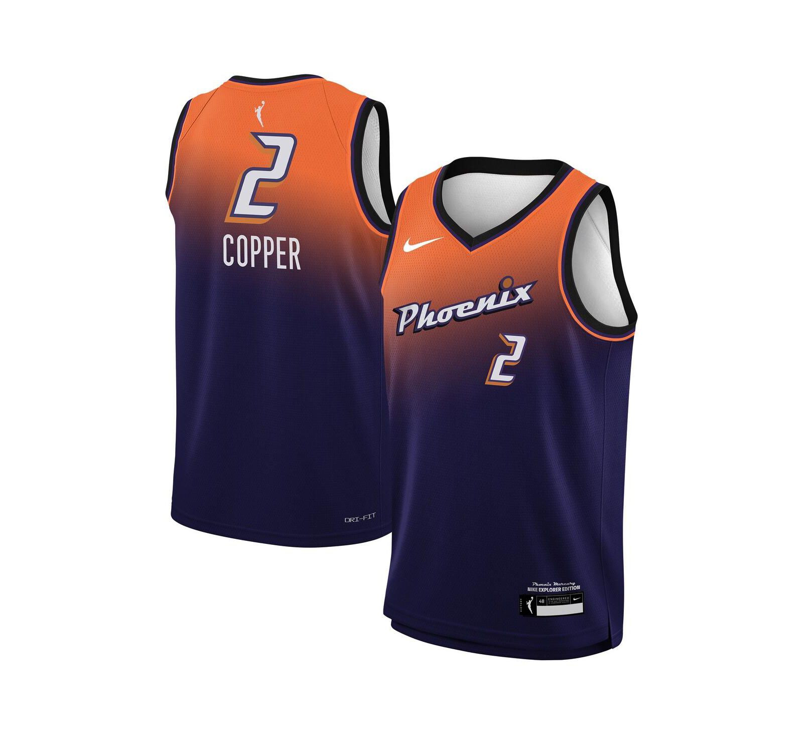 Nike Детская джерси Kahleah Copper Purple Phoenix Mercury Explorer Swingman