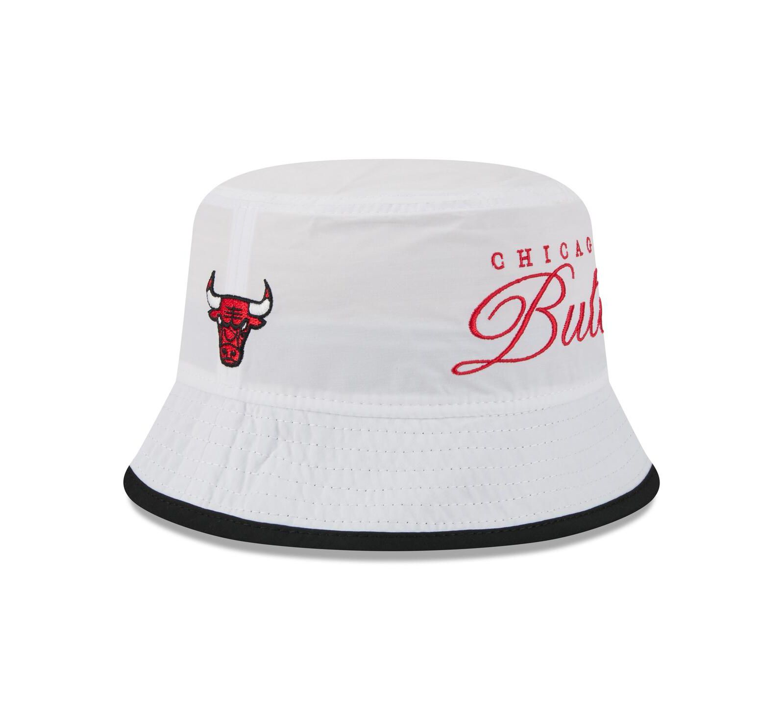 New Era Мужская белая/черная кепка-ведро NBA Draft 2025, Chicago Bulls