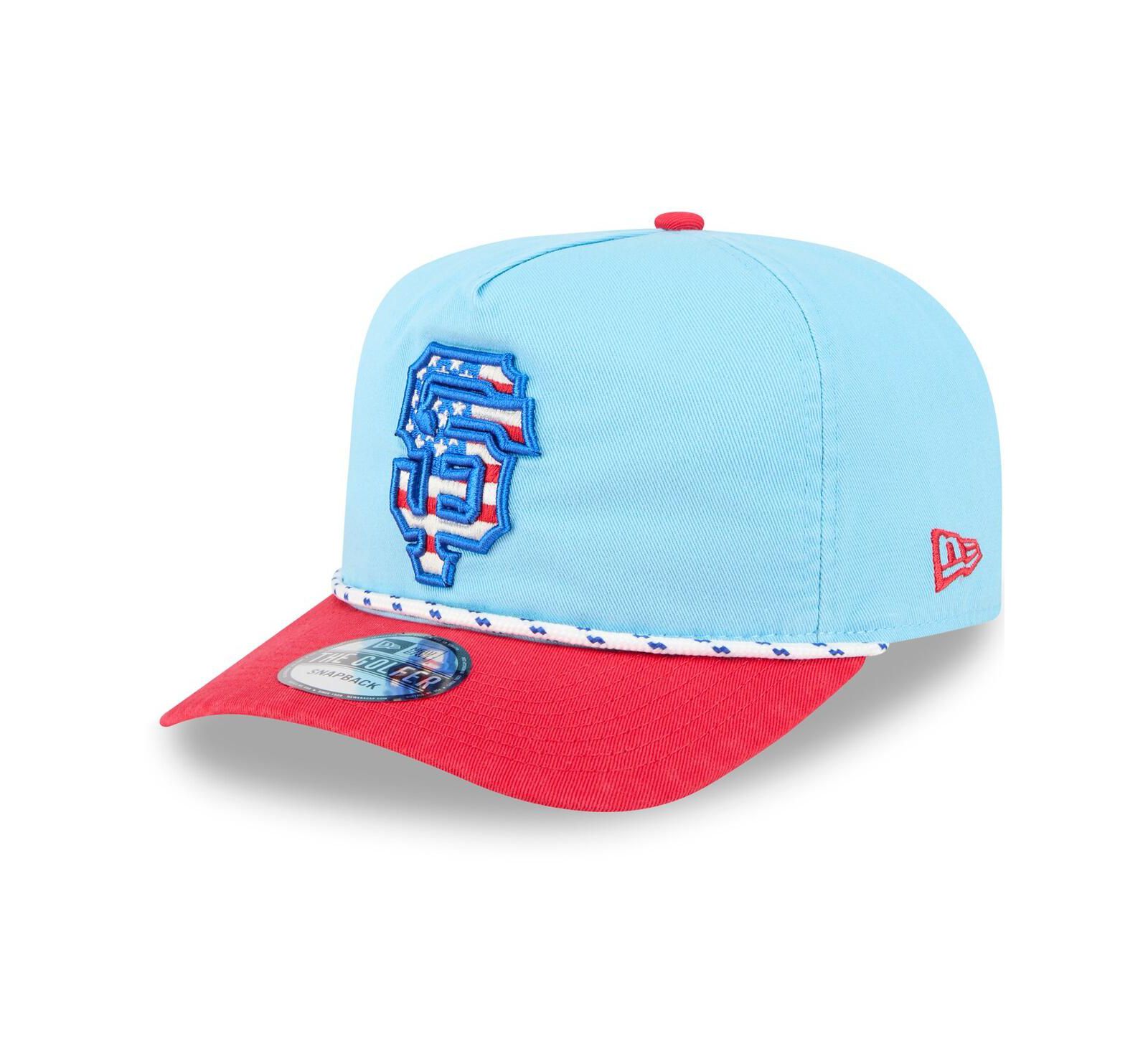 Мужская кепка New Era San Francisco Giants 2025 Fourth of July Golfer Snapback