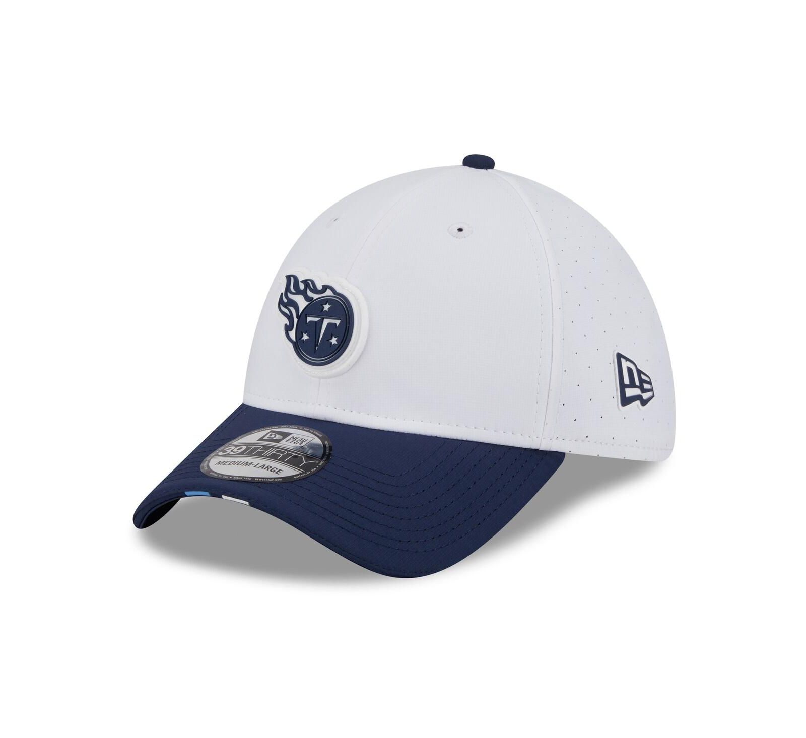 Мужская кепка New Era Tennessee Titans 2025 NFL Training Camp 39THIRTY Flex