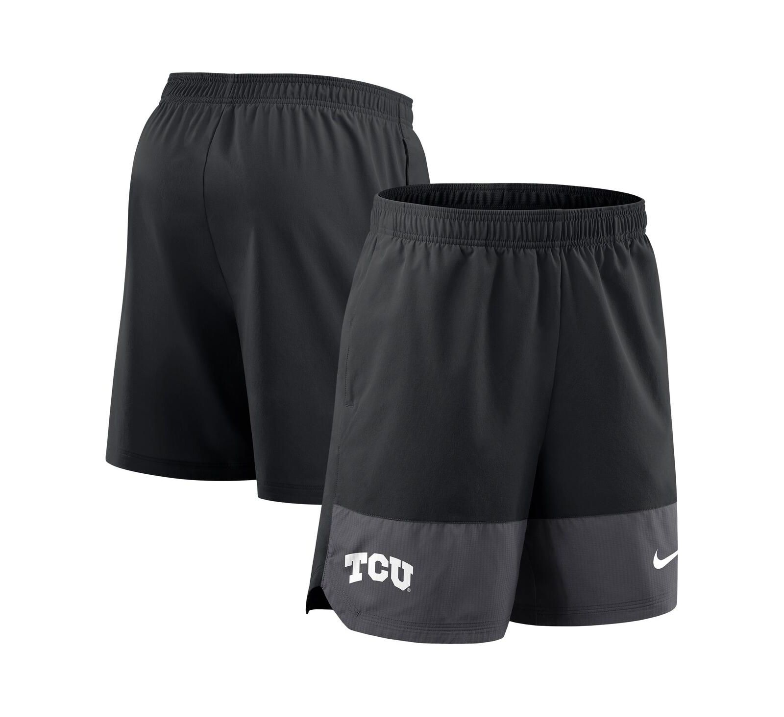 Nike Men's Black TCU Horned Frogs 2025 Sideline Performance Shorts