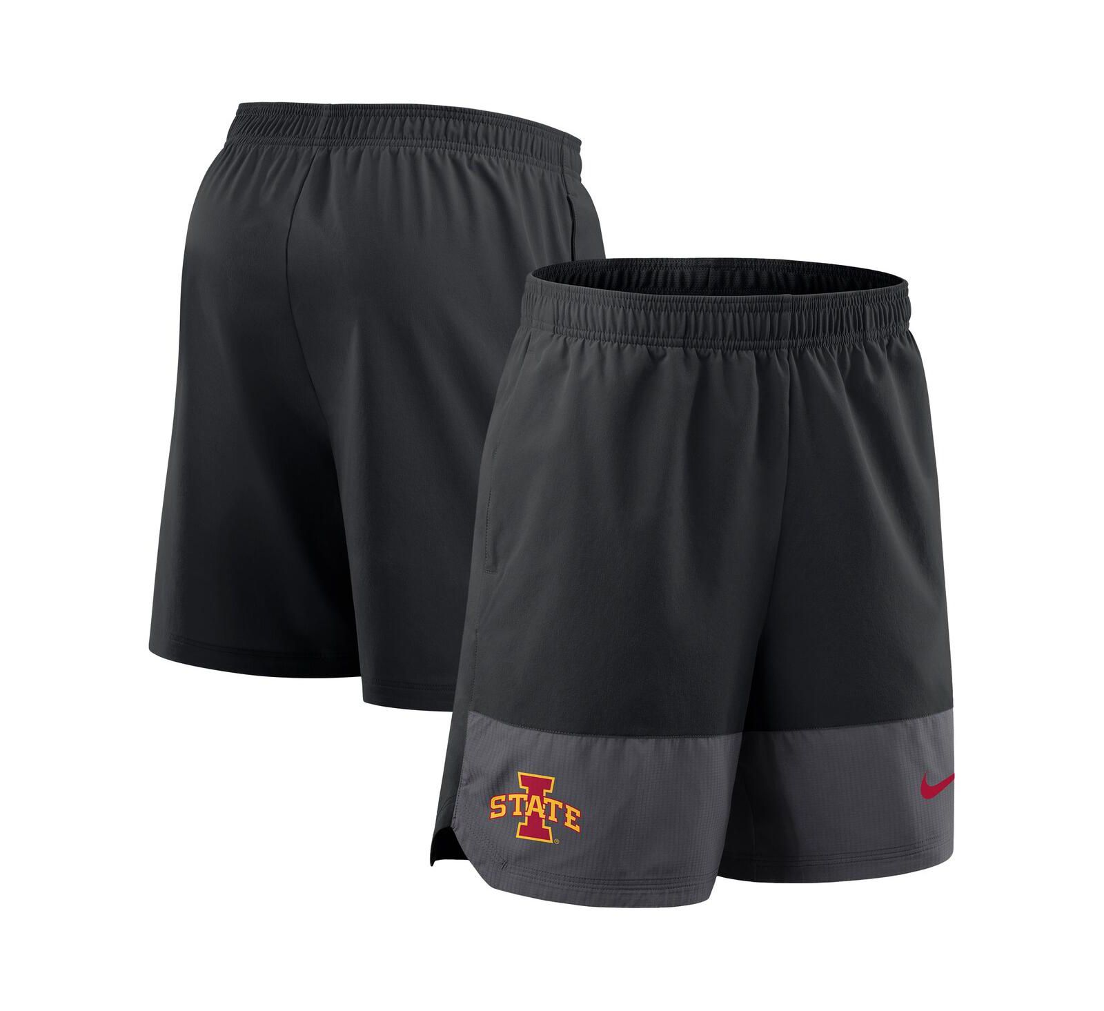 Nike Men's Black Iowa State Cyclones 2025 Sideline Performance Shorts