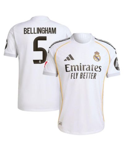 Adidas Men's Jude Bellingham White Real Madrid 2025/26 Home Authentic Jersey