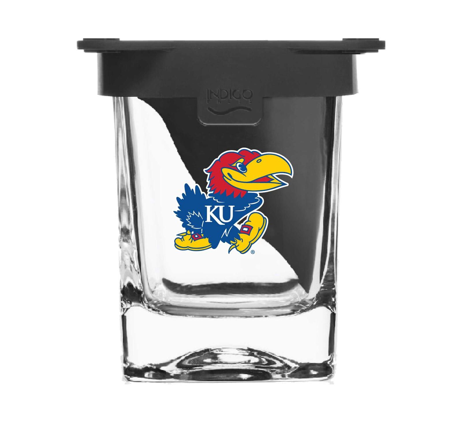 Indigo Falls Kansas Jayhawks 10oz. Ice Wedge Glass