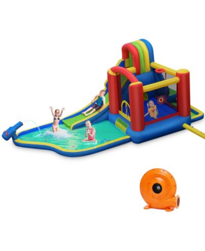 Inflatable Kid Bounce House Slide Climbing Splash Pool Jumping Castle