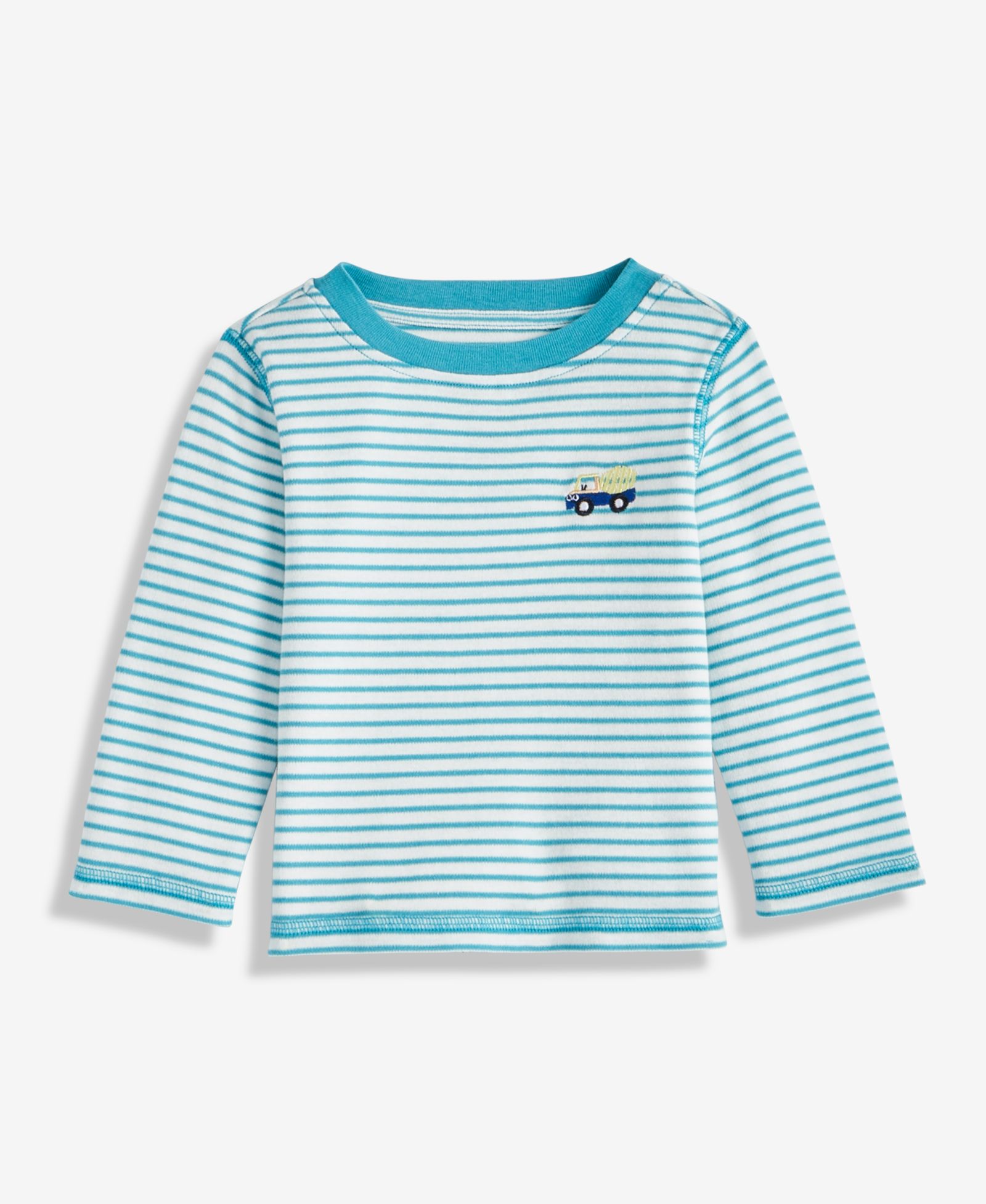 First Impressions Baby Boys' 3M-24M Mix and Match Long-Sleeve Mini Striped Truck T-Shirt, Macy's Exclusive