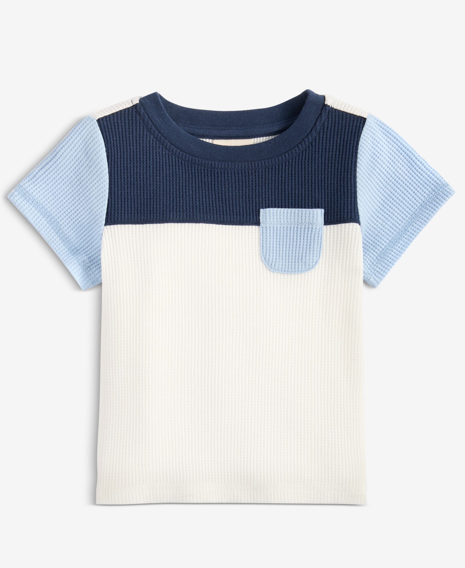 Детская футболка First Impressions Mix and Match Waffle Colorblocked, 3M-24M