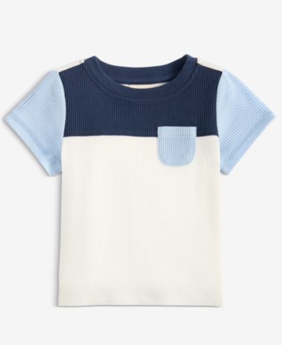First Impressions Baby Boys' 3M-24M Mix and Match Waffle Colorblocked T-Shirt, Macy's Exclusive