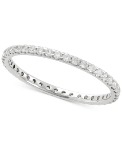 Бриллиантовое кольцо Eternity Band (1/2 ct. t.w.) из белого золота 14K