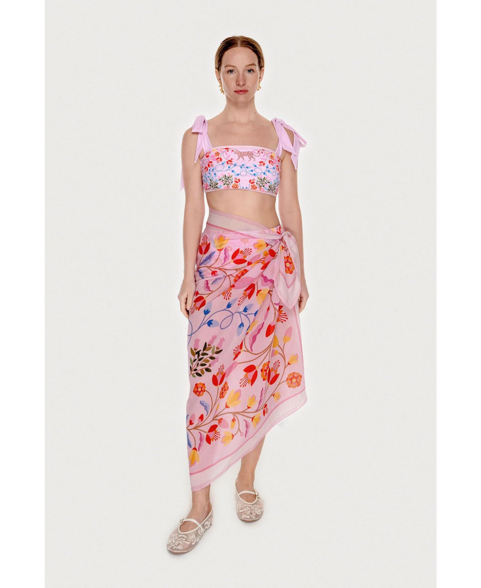Jessie Zhao New York Women's Beach Sarong Wrap - Pink Imagination