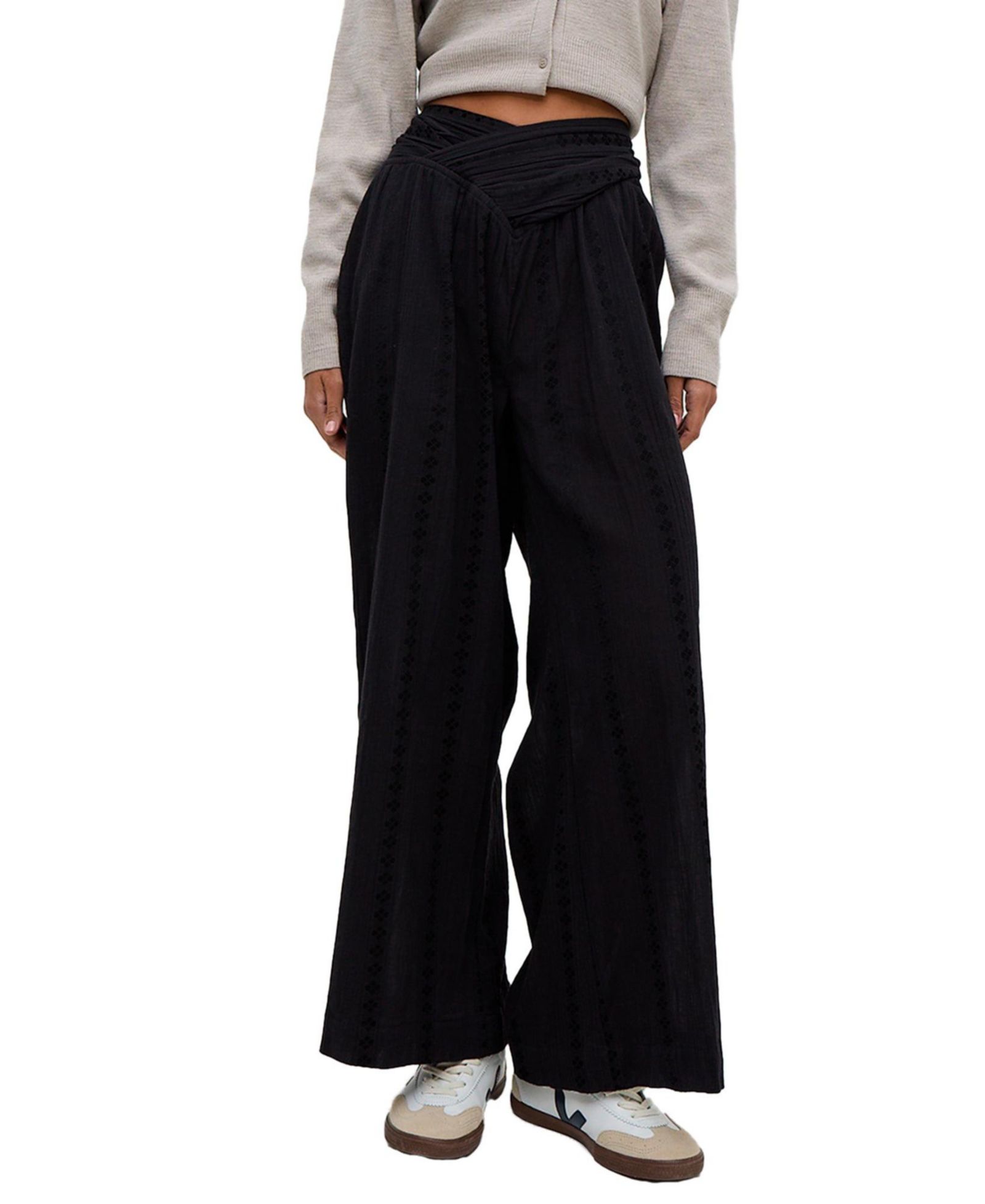Брюки Raffya Women's Farrah Wide Leg Jacquard