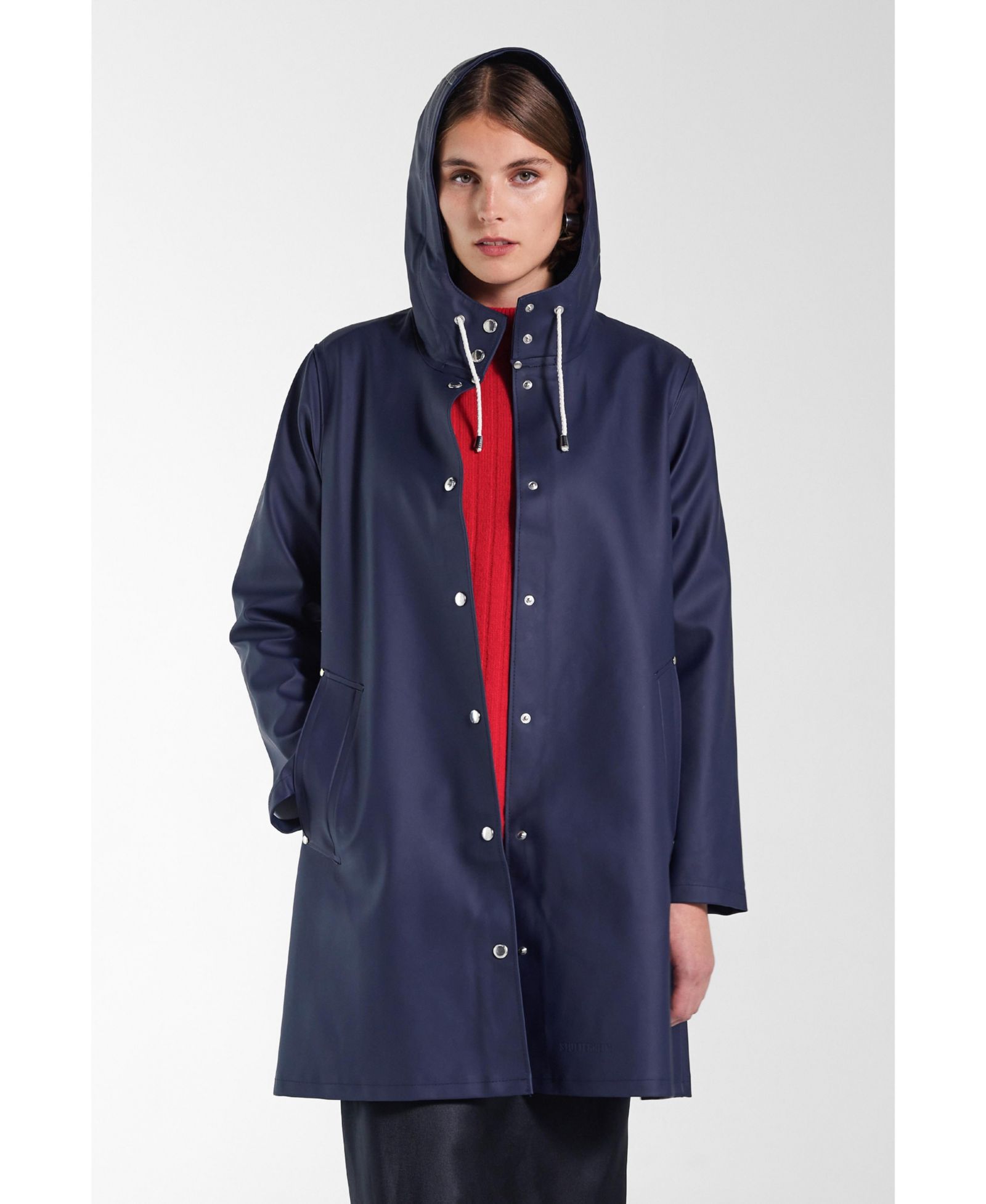 Женский дождевик Stutterheim Mosebacke с капюшоном и длинным рукавом