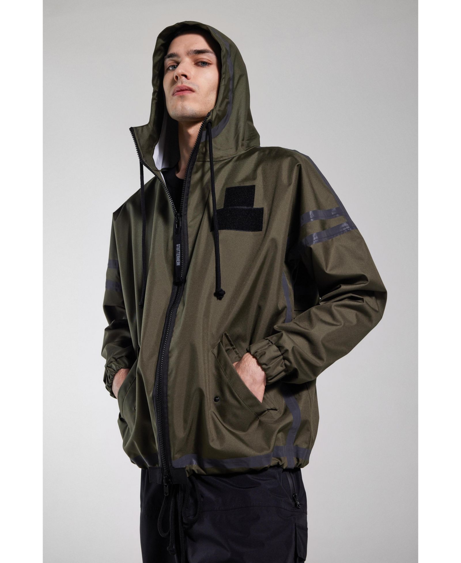 Stutterheim Men's Forsa Full Zip Hooded Jacket