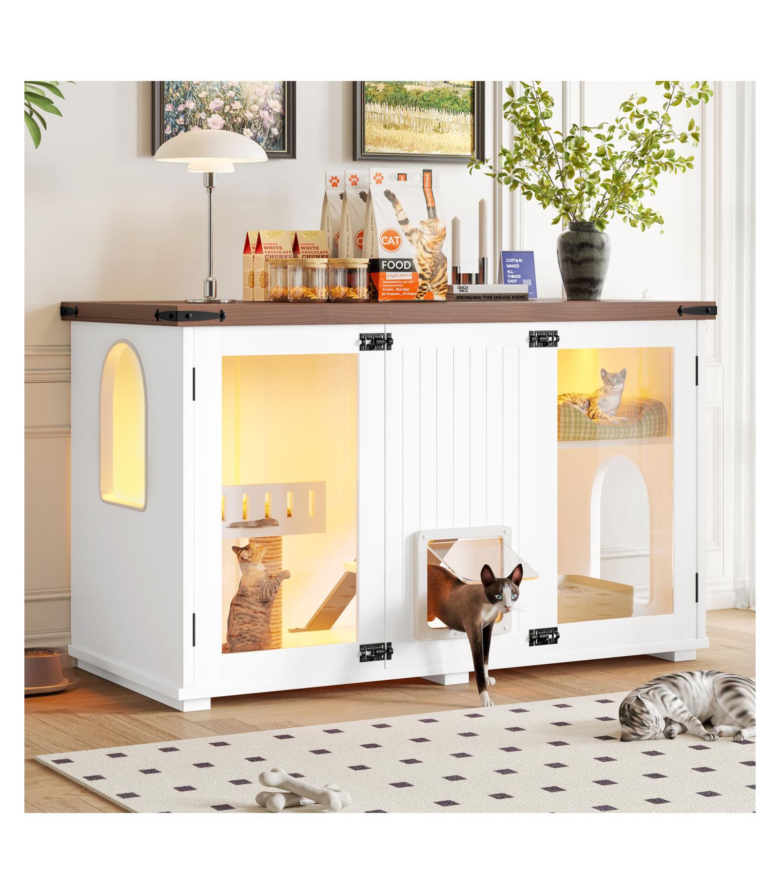 Streamdale Furniture Large Cat Litter Box Enclosure