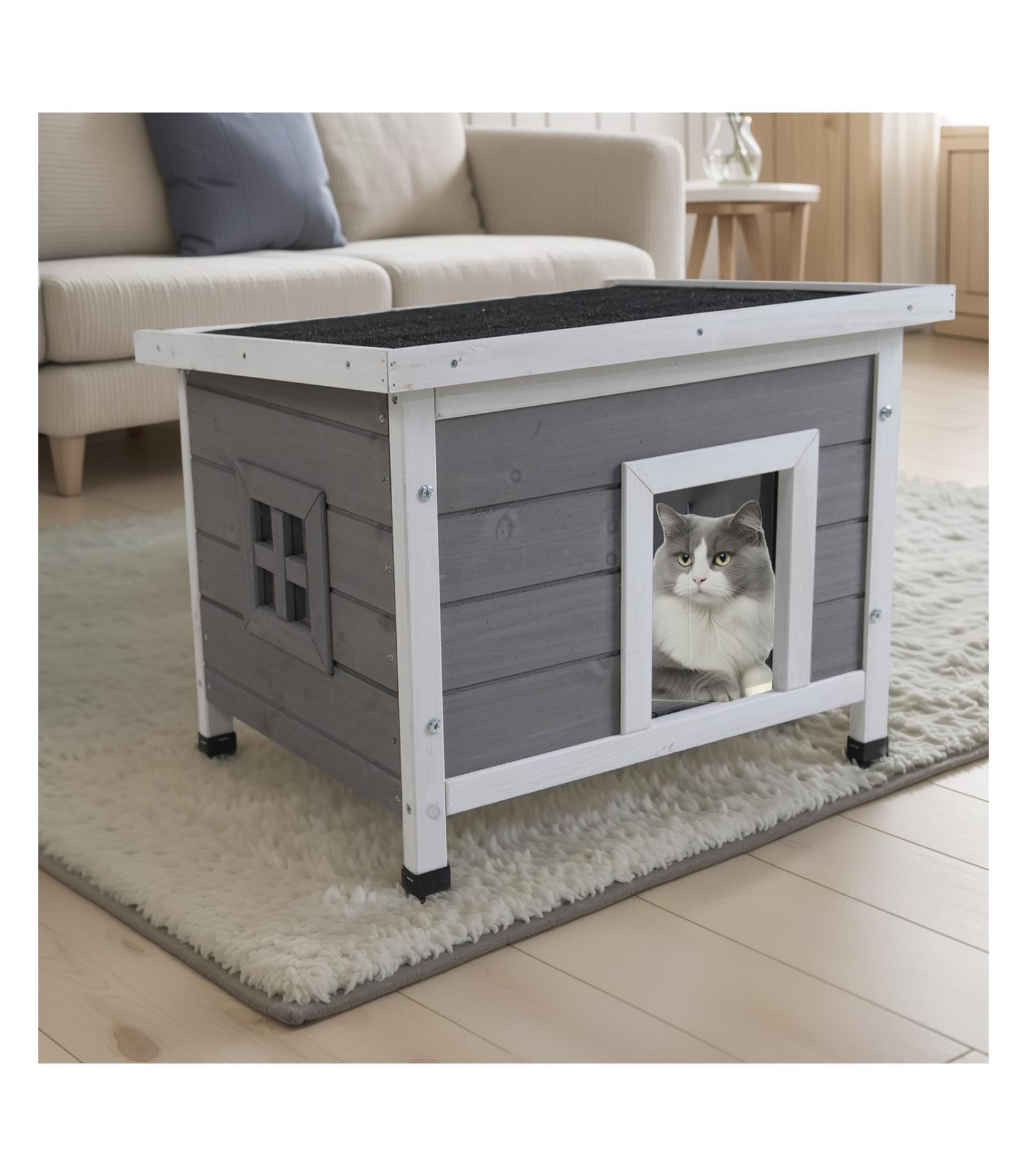 Домик для кошек Streamdale Furniture водонепроницаемый, для улицы и дома