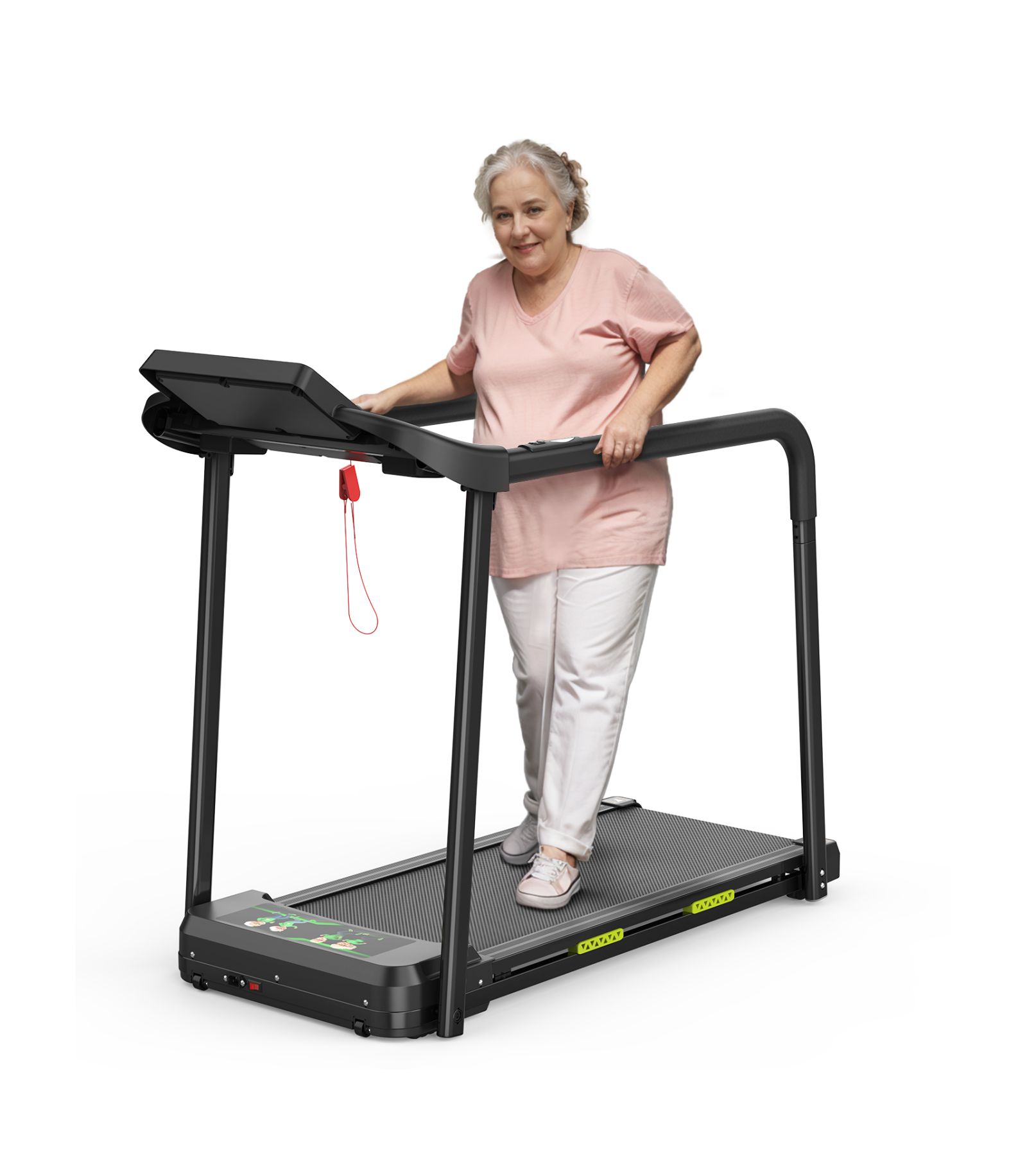 Streamdale Furniture Walking Pad Treadmill for Seniors Foldable Safe Design Large LED
