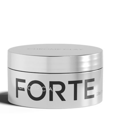 Forte Series Chrome Clay — Strong Hold, Matte Finish Hair Styling Clay, 2.5 oz.