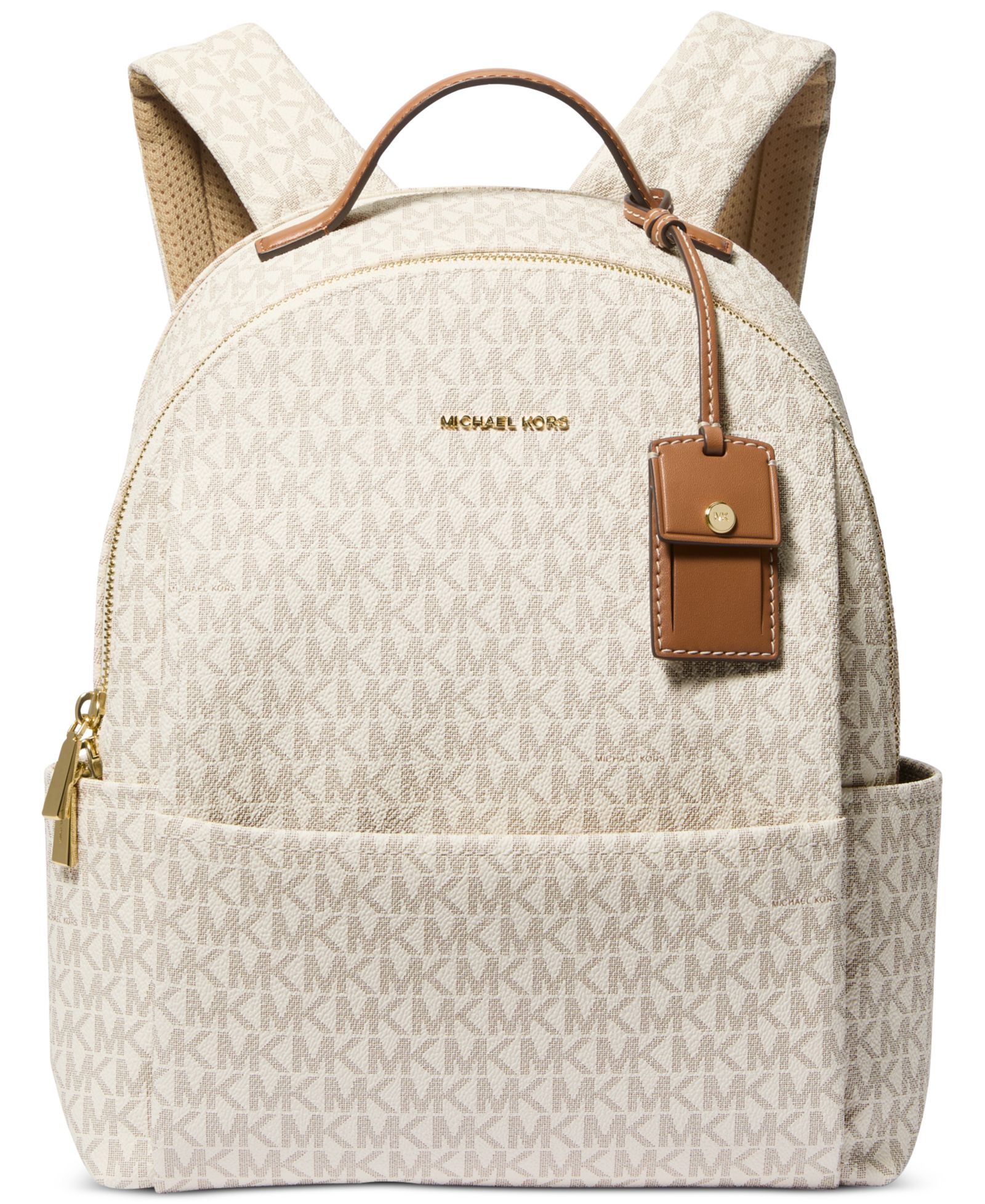 Michael Kors Sable Medium Signature Logo Backpack