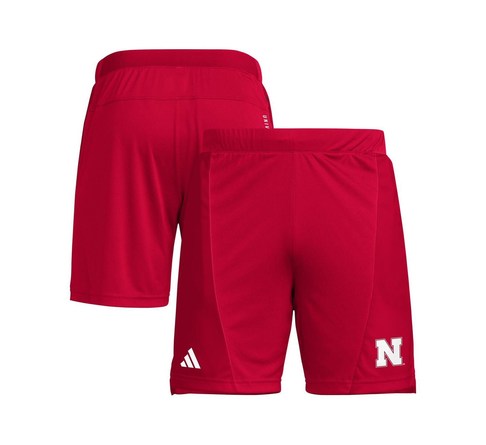 Adidas Men's Scarlet Nebraska Huskers Designed for Training 7" AEROREADY Shorts