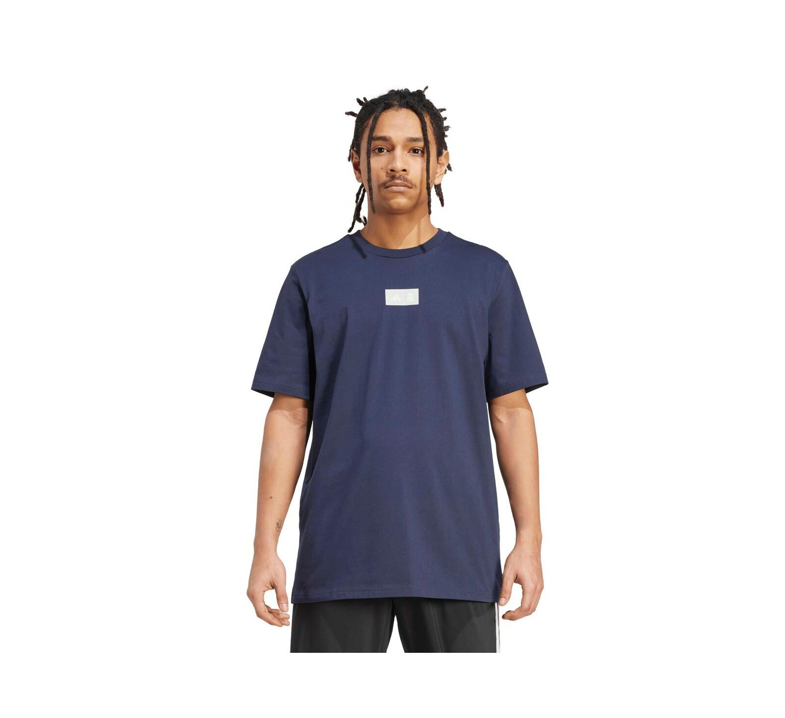 Adidas Men's Blue Real Madrid Jersey Hook T-Shirt