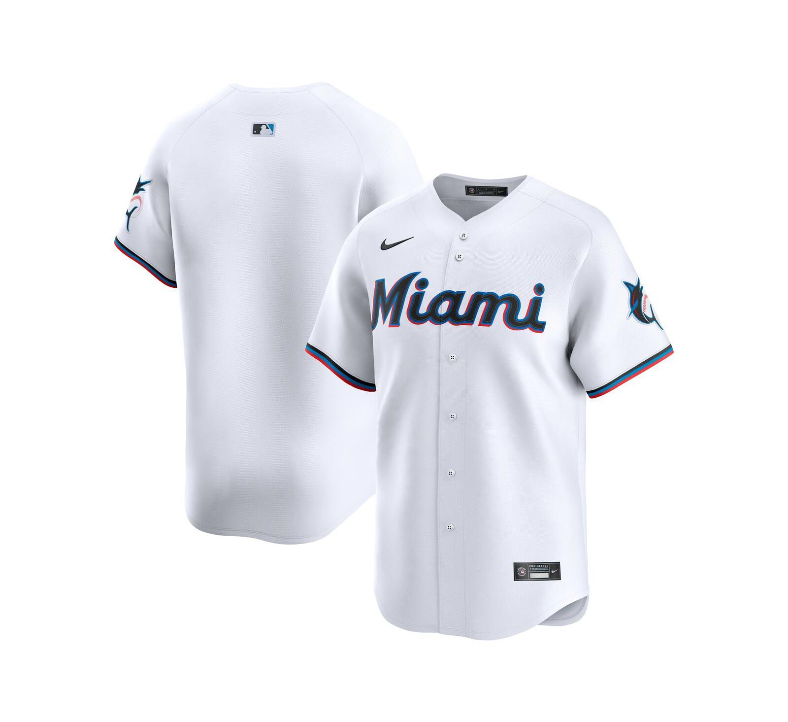 Мужская джерси Nike White Miami Marlins Home Limited