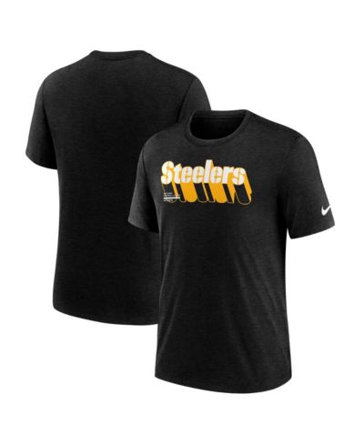 Футболка Nike Men's Heather Navy Pittsburgh Steelers Long Pass Tri-Blend