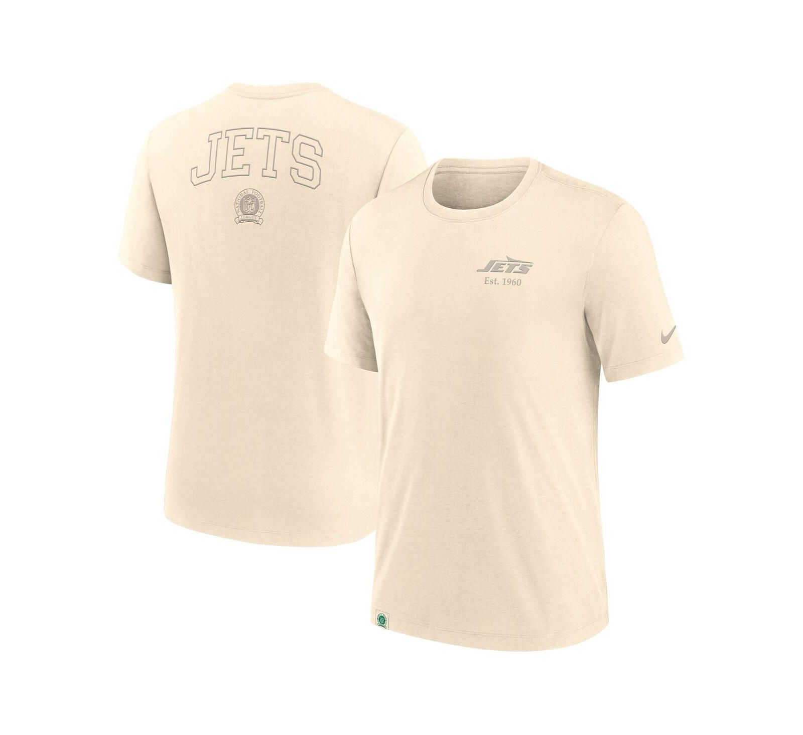 Nike Мужская футболка New York Jets Glory Tri-Blend Cream