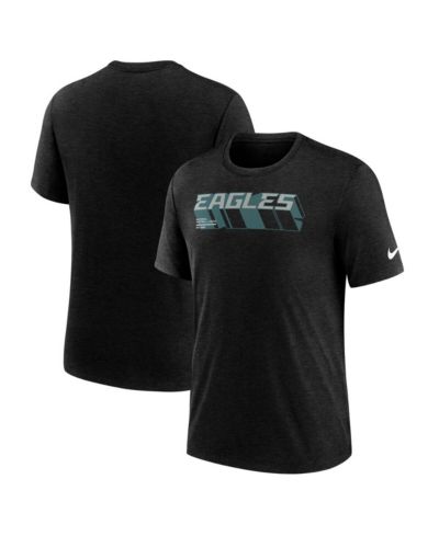Мужская футболка Nike Heather Black Philadelphia Eagles Long Pass Tri-Blend
