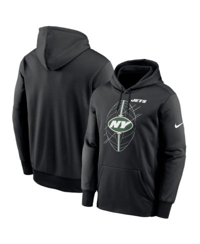 Nike Men's Black New York Jets Performance Fleece Pullover Hoodie