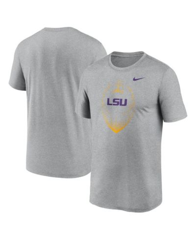Nike Men's Heather Gray LSU Tigers Primetime Legend Icon Performance T-Shirt