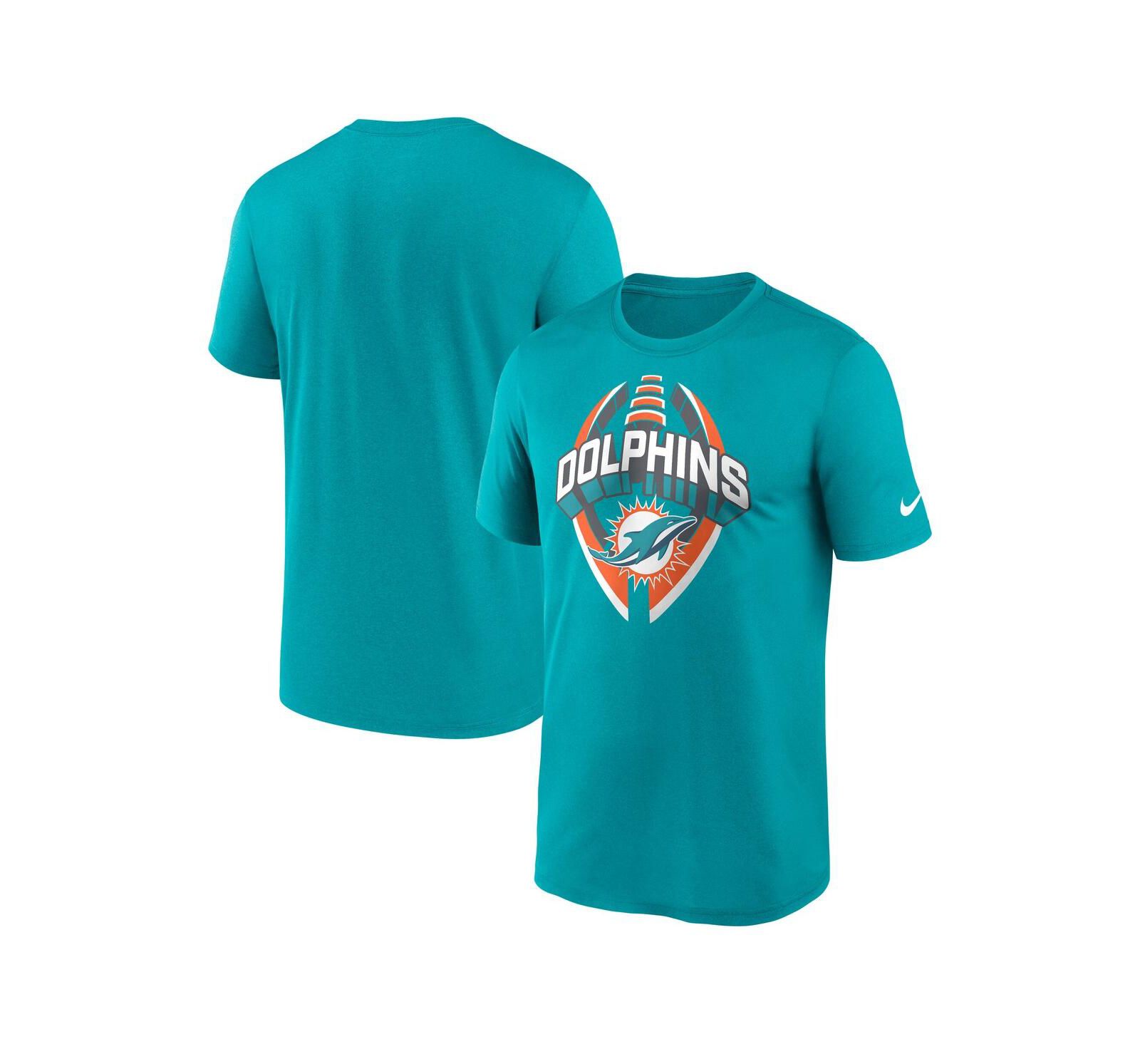 Nike Men's Aqua Miami Dolphins Big & Tall Primetime Legend Icon Performance T-Shirt