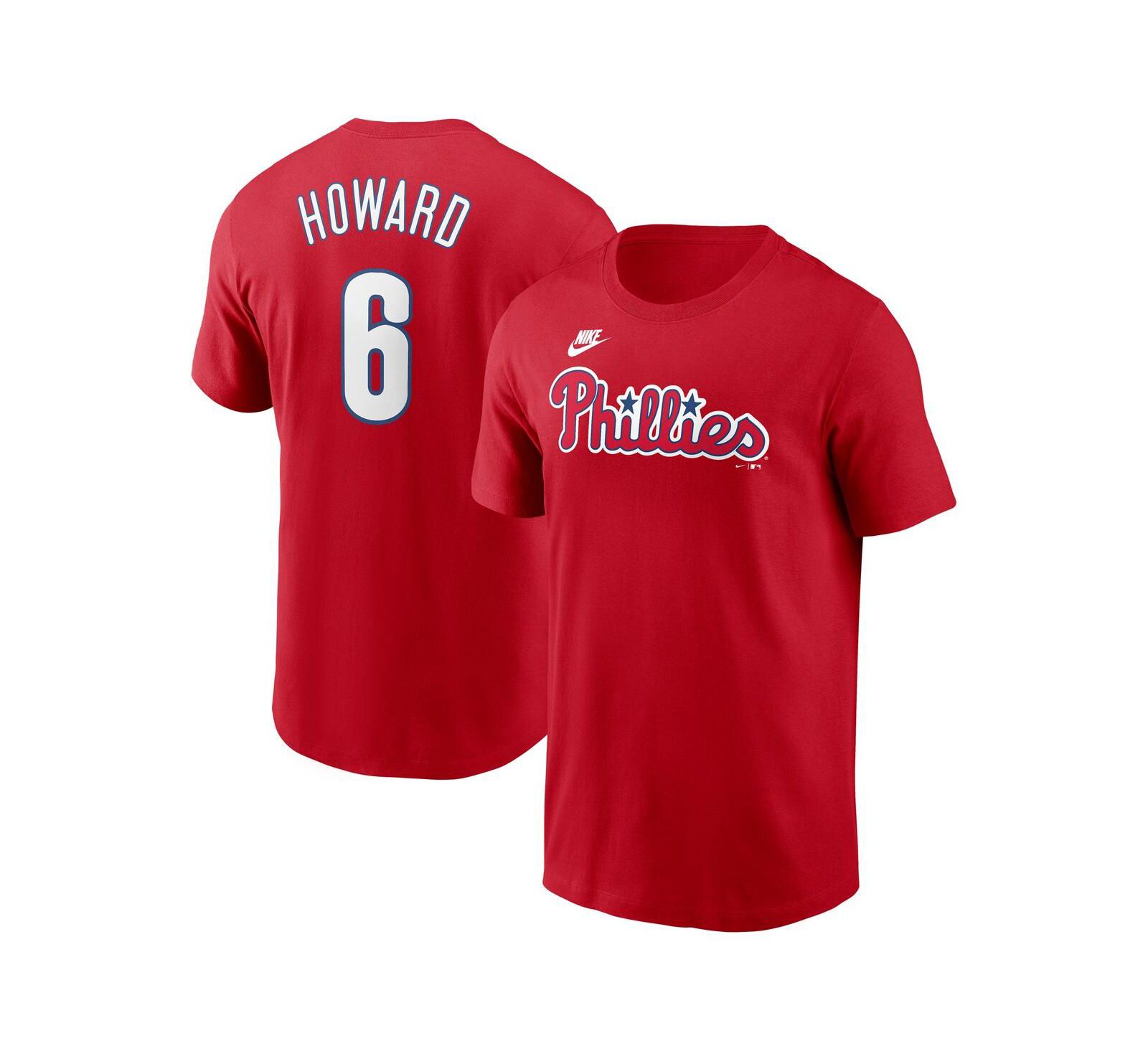 Nike Men's Ryan Howard Red Philadelphia Phillies Fuse Name & Number T-Shirt