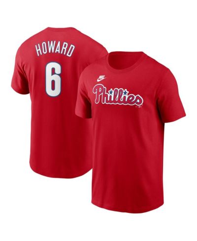 Nike Men's Ryan Howard Red Philadelphia Phillies Fuse Name & Number T-Shirt