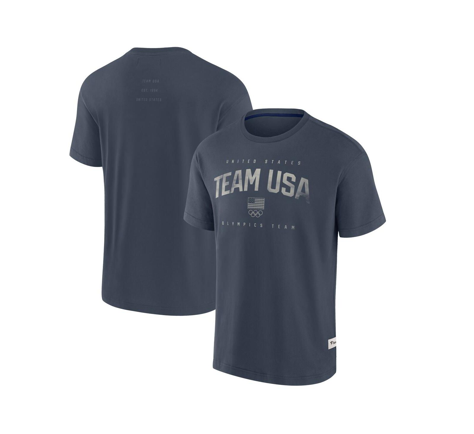 Мужская футболка Fanatics Navy Team USA Elements Weathered Tonal Future Ground
