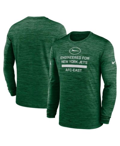 Мужская футболка Nike New York Jets Sideline Velocity Performance Long Sleeve Green