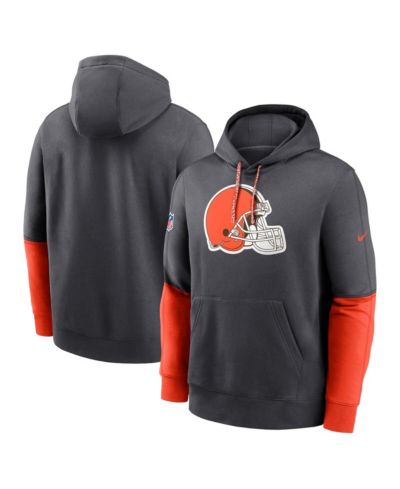 Мужское худи-пуловер Nike Anthracite Cleveland Browns 2024 Sideline Club