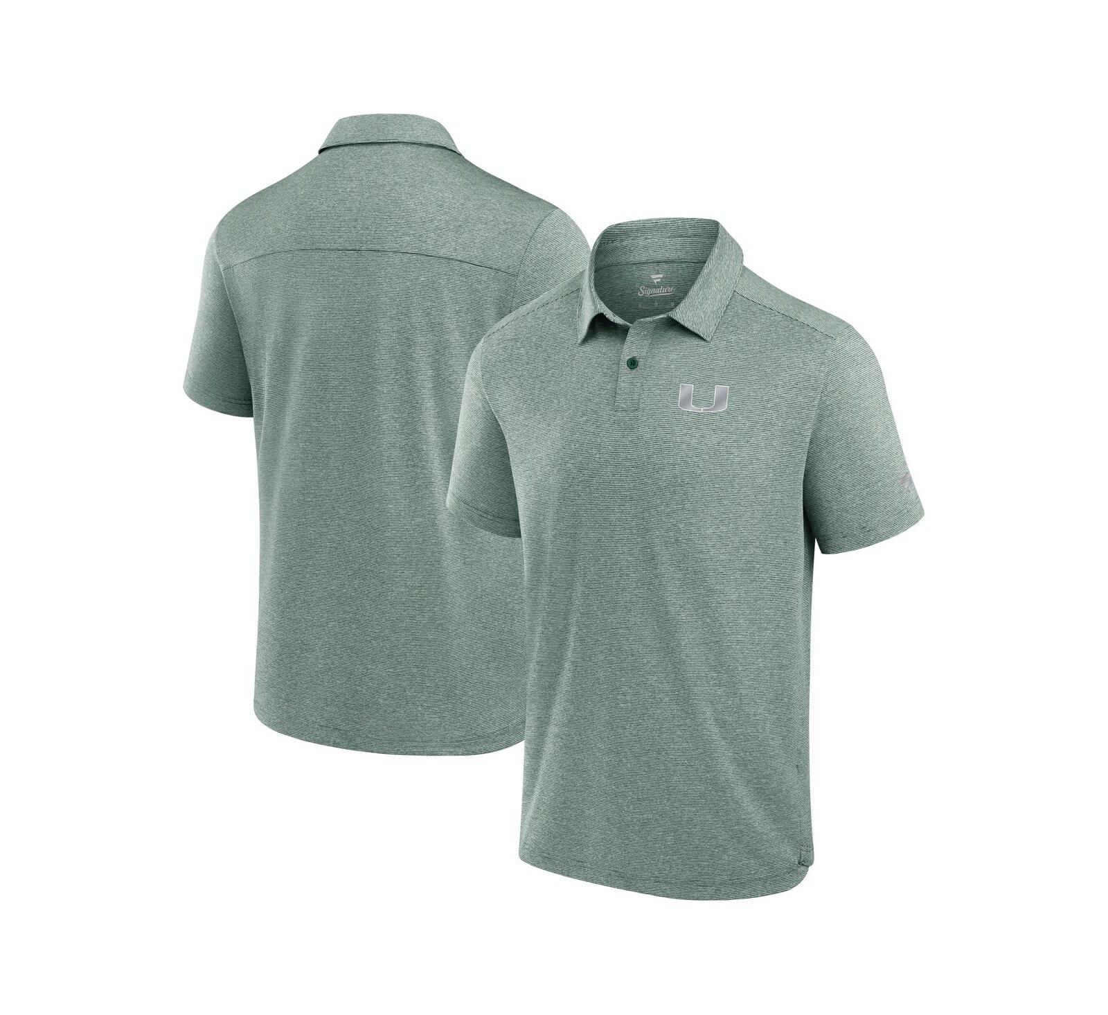Fanatics Men's Green Miami Hurricanes Performance Polo Shirt