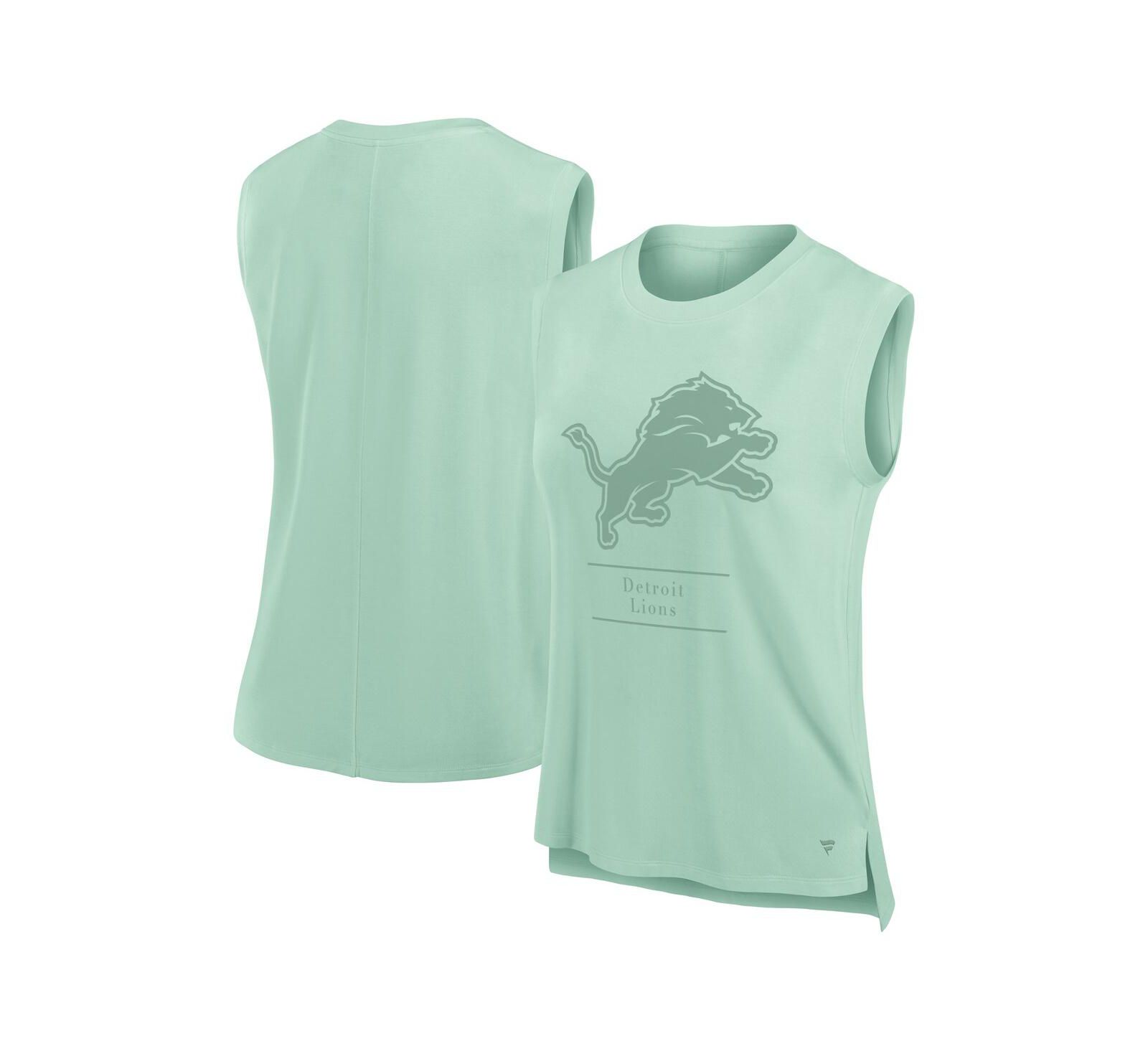 Женский майка Fanatics Detroit Lions Studio Embrace, цвет mint