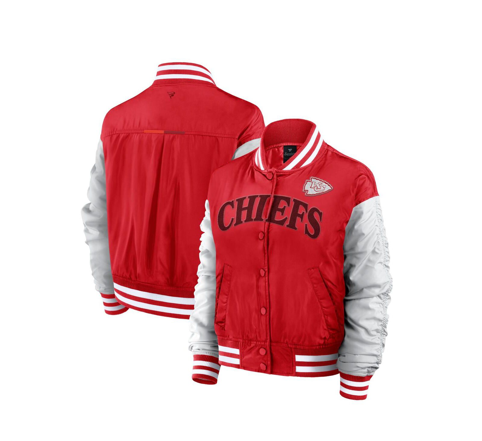 Fanatics Женская куртка Kansas City Chiefs Elements Wave на кнопках, красная