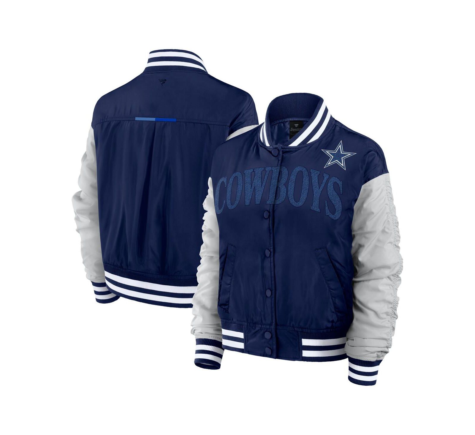 Fanatics Женская куртка Dallas Cowboys Elements Wave Full-Snap, темно-синяя