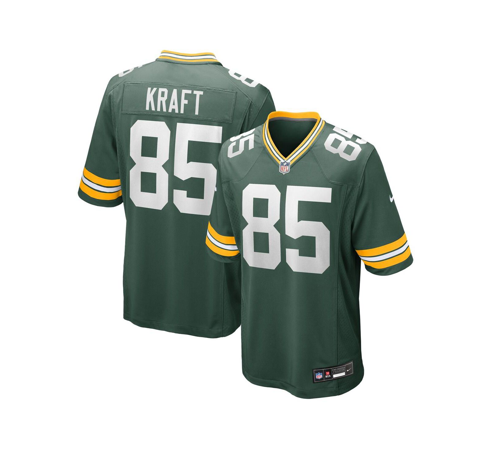 Nike Men's Tucker Kraft Green Bay Packers Game Jersey