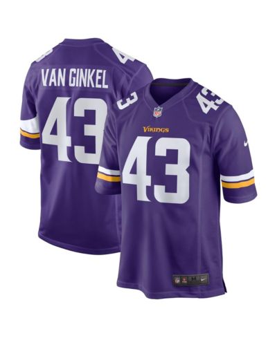 Nike Мужская игровая джерси Minnesota Vikings Andrew Van Ginkel Purple Team