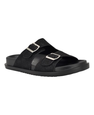 GUESS Men's Verone Double Strap Fashion Slides