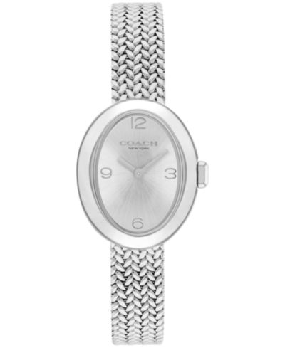 Женские часы COACH Sammy Silver Tone Stainless Steel Mesh 22.5mm